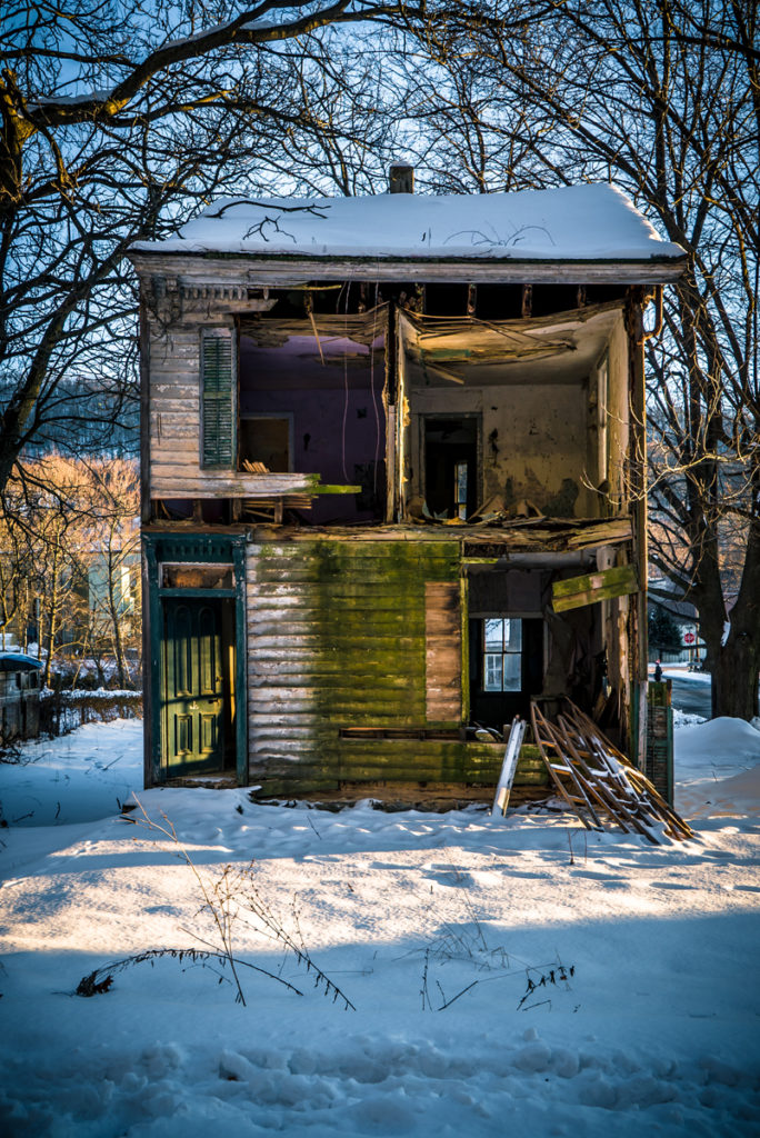 Centralia pennsylvania abandoned home without front