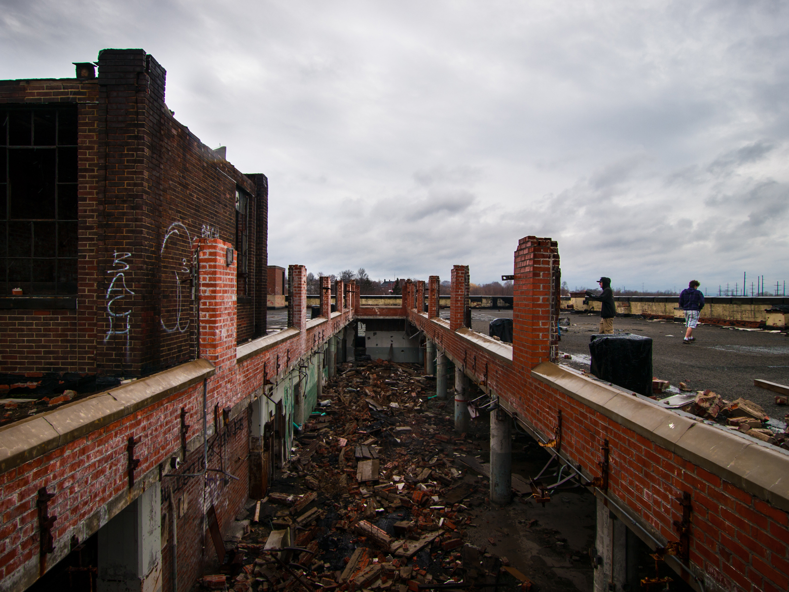 abandoned victoreen factory rooftop