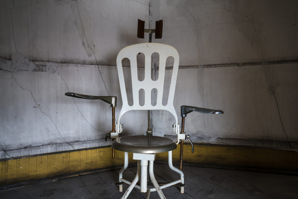 lobotomy chair inside madison seminary madison ohio