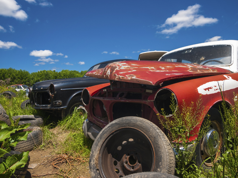 volvo graveyard rusty cars ravenna ohio