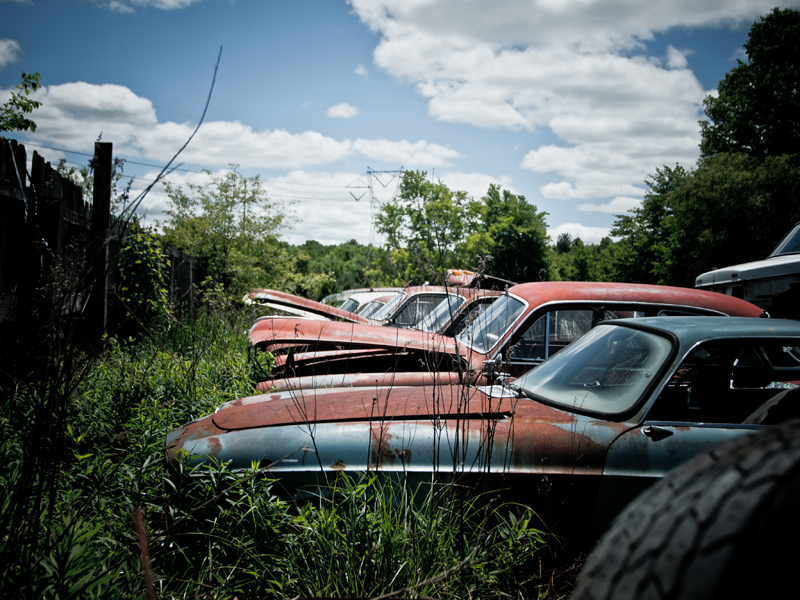 volvo graveyard rusty cars ravenna ohio
