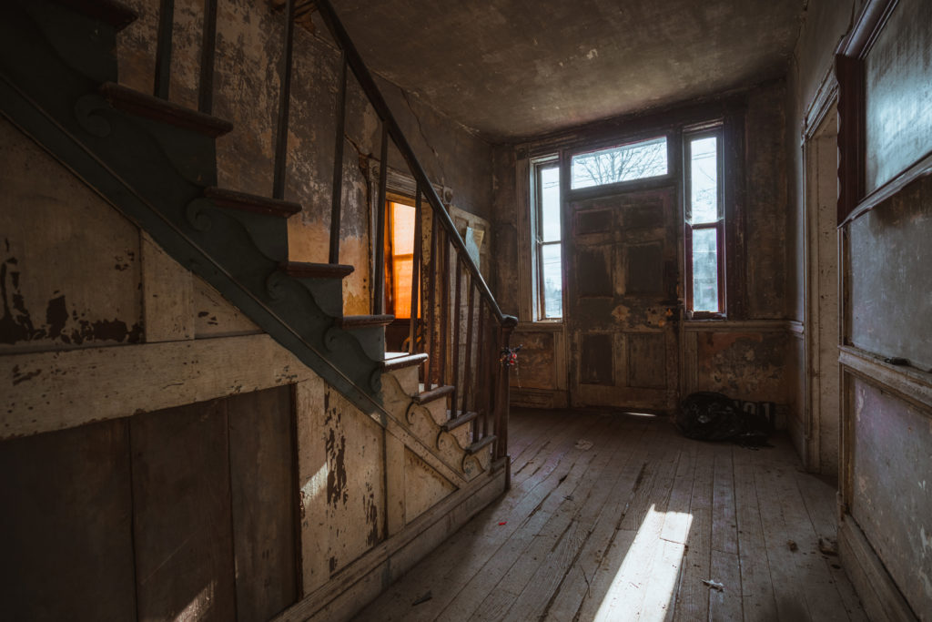 stairwell inside stagecoach inn