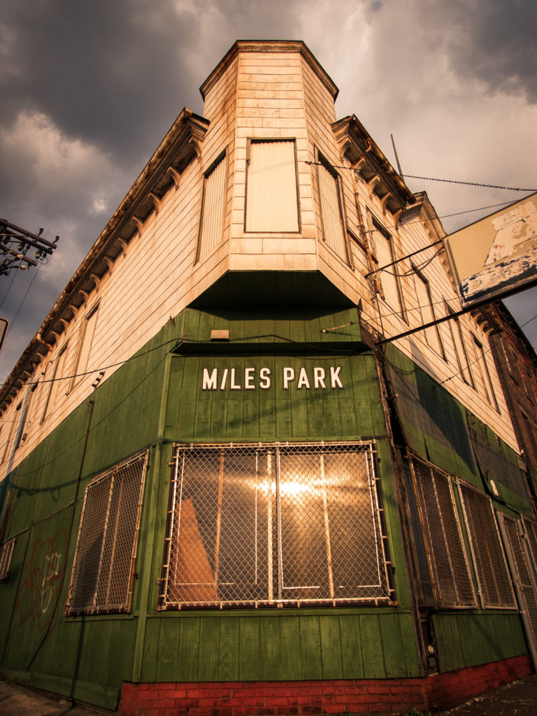 abandoned miles park auto building in cleveland