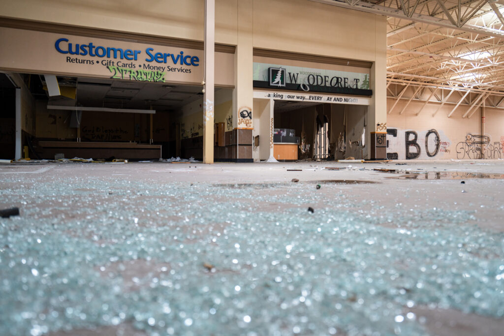 Inside City View Center Walmart