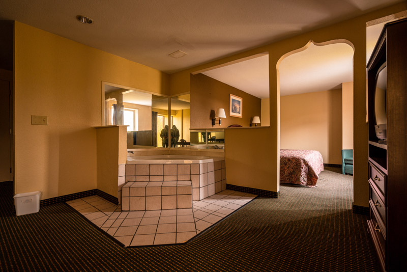 abandoned hotel room