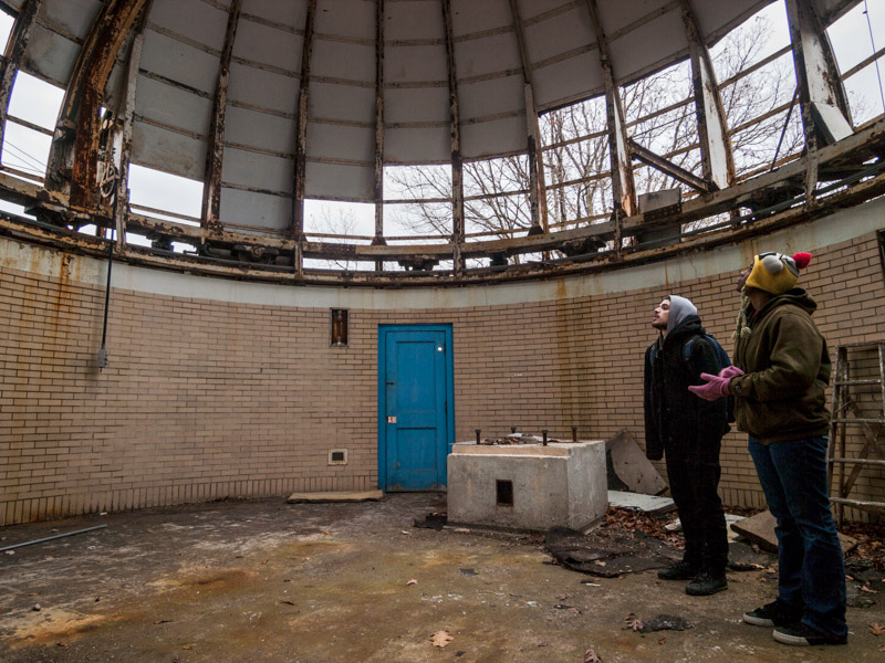 abandoned warner and swasey observatory in cleveland, ohio
