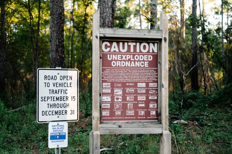 signs at longhorn army ammunition plant