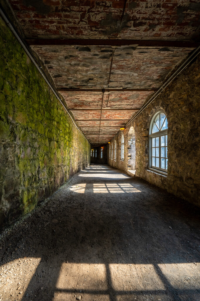 hallway inside boldt castle in alexandria bay new york