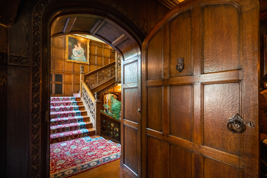 stairwell inside stan hywet hall