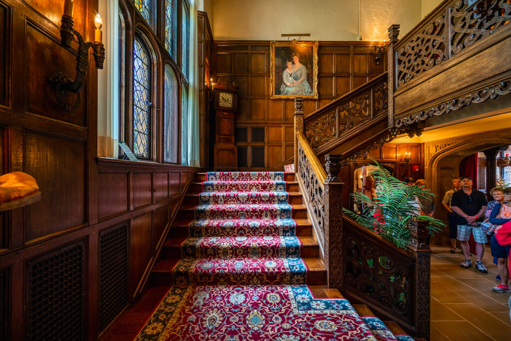 stairwell inside stan hywet hall