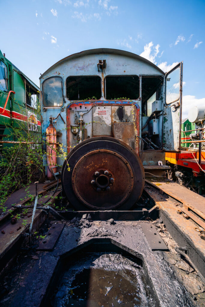 train cars at Larry's Truck & Electric