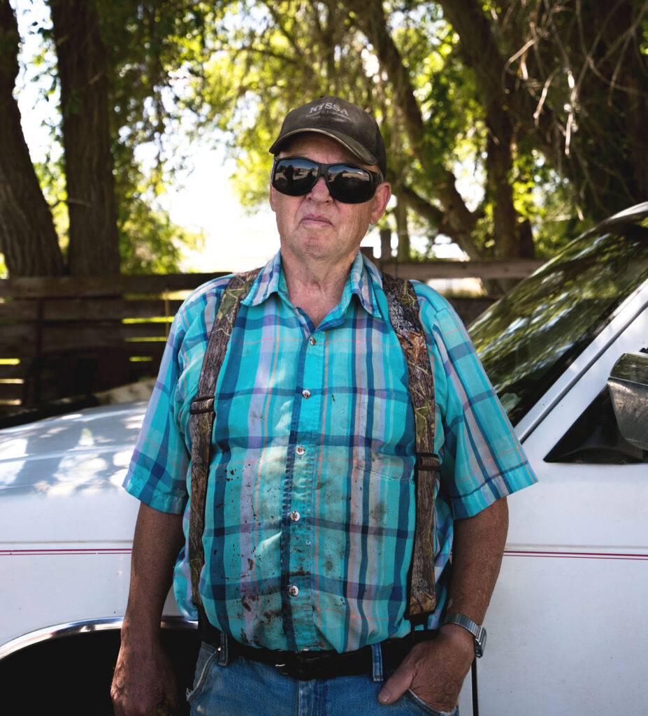 Unity, Oregon man with blood on his shirt
